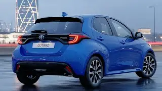 🚗 Toyota Yaris Hybrid 2026 Review 🔹 Blue Beauty Full Specs & Features! 🌿