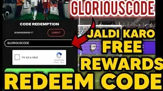 NEW GLORIOUS Event Redeem Code! JALDI KHOLEIN! FREE Gems/Player Confirm! | FC Mobile