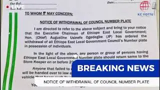 Return Or Face The Law: Ethiope East Boss 