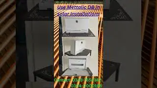 Use Mettalic Distribution boxes to avoid Fire Hazard #solar #electrical