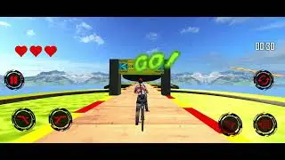 BMX cycle racing game game play 😱 wait for end🤯