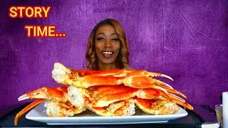 Huge spicy snow crab legs Mukbang FeastwithCornese