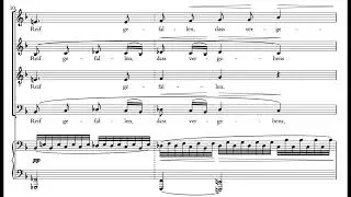 Nächtens  (J. Brahms) Score Animation