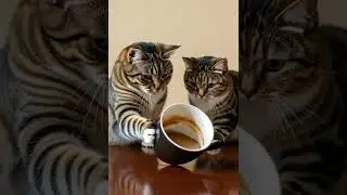 [Nibble Nibble] The Cup Disaster 2  #cute #cat #funnycats