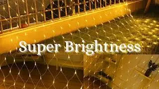 Net Mesh Fairy String Lights - Lights for Home Decoration 6.6ft x 6.6ft  Warm-White Net Led 2x2