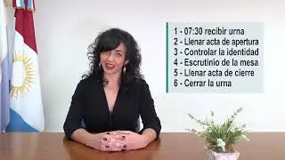 La Autoridad de Mesa de Votaci&oacute;n
