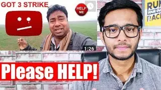 My Smart Support Channel Got 3 Strikes | Please Help him
