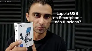 Microfone Lapela USB tipo C não funciona no celular? [RESOLVIDO]