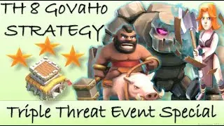 Clash Of Clans : GoVaHo Strategy ! || TH 8 GoVaHo 3 Star Attack Strategy