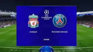 Liverpool vs Paris Saint-Germain | Anfield | 2024-25 UEFA Champions League | PES 2021