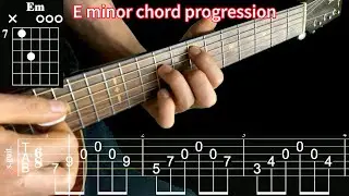 E minor chords proceed