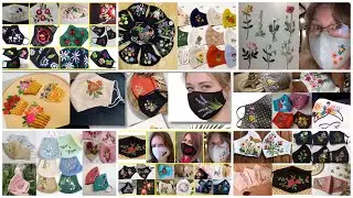 500 DIY hand embroidery ideas /embroidery for beginners /mask embroidery design /embroidery patterns