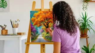Painting a Vibrant Autumn Landscape | Alla Prima Oil Painting Tutorial
