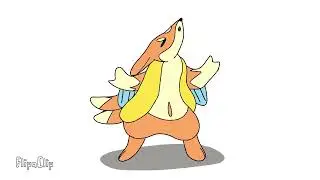 Pokemon: Floatzel Howling //a Short Flipaclip Animation//