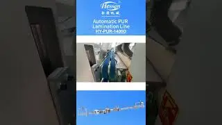 Fully Automatic PUR Laminating Machine | PET Film on Particle Board