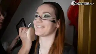 Backstage from Make-Up with - model - ELENA VEGA  - Cosplay 3DVR Video content Production