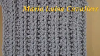 Punto coste all'uncinetto tutorial