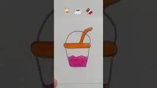cute chocolate juice 🥤🧃 coloring #art #viralvideo #drawingtutorials