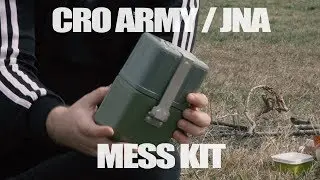 VOJNA PORCIJA HV/JNA   MESS KIT CRO ARMY/JNA (interrupted by MiG 21's)