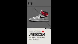 Jordan 1 Retro High Light Smoke Grey Review - 555088-126 [Sneakers Unboxing] #shorts