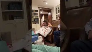 My daughter's reaction to her @libertylondon quilt is why I LOVE #sewing 🎀🎓 #quilting #gift