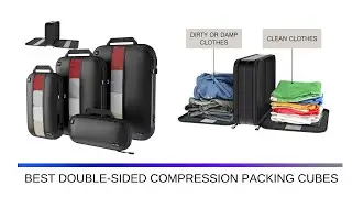 Premium Double-Sided Compression Packing Cubes with Clean and Dirty Compartments