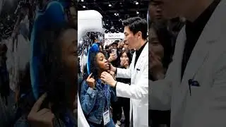 She Put Her Head Into an AI Hair Machine  It Went Wrong in Seconds 😬#shorts #shortvideo