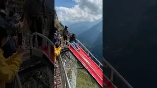 Cliff airbag is wild! 😱🔥 #ScaryRide #travel #adventure