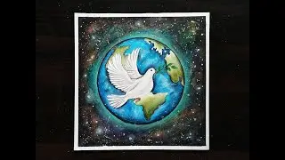 International peace day drawing/World peace day drawing by oil pastels #InternationalPeaceDayDrawing