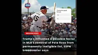 'Gutfeld!': Did the 'Trump effect' get MLB'sPete Rose a win? #news #breakingnews #foxnews #trump