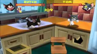 Tom and Jerry Fists of Furry - Butch vs. Tom Fight Gameplay HD