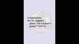 Triangle Pattern Python Code