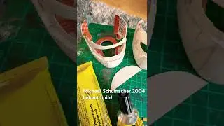 Michael Schumacher 2004 helmet build part 2 #f1 #art #ferrari #schumacher