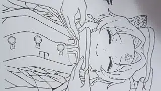Cute Shinobu kocho sandwich face draw Step by Step| Demon slayer #video #animeart