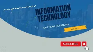 2015 INFORMATION TECHNOLOGY EXIT EXAM QUESTIONS