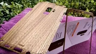 TOASTMADE Samsung Galaxy S9 Plus WOOD PHONE SKIN - GADGET EXPLAINED (No Commentary) - Full Unboxing
