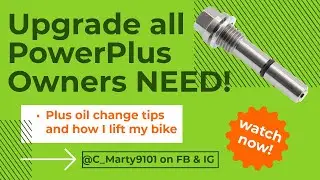This is an upgrade ALL Indian Power Plus owners should look in to before your next oil change!!!