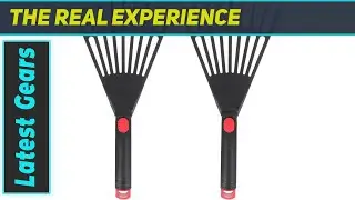 Cabilock 2Pcs Gardening Hand Rake - Best Lightweight Leaf Rake for Flower Beds