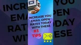 3 tips to increase your email open rates #emailmarketing #email #marketing #emailhacks