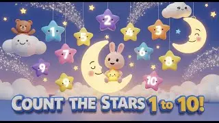 Count the Stars 1 to 10 | Little Stars Counting Song for Kids | Learn Numbers