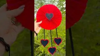 Easy & Beautiful wall Hanging Craft Idea Using Cardboard and Paper #youtubeshorts #craft #diy