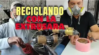 Usando una peque&ntilde;a extrusora casera, fabrico varios productos artesanales con pl&aacute;stico reciclado.