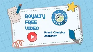 School Theme Frame  Banner Animation Royalty-Free Video