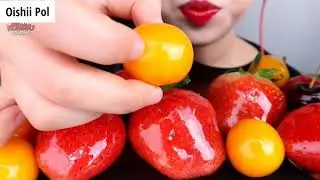 MUKBANGERS EATING ||CANDIED Fruits VS FROZEN Fruits🍇🍎🍓🍊❗️❗️