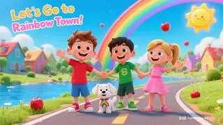 Rainbow TOWN Rhymes | kids rhymes song
