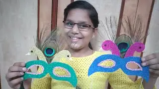 Peacock Face Mask (School Project)
