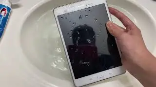 Испытание на водонепроницаемость Samsung Galaxy Tab A 8.0 (2015) + бонусный тест на удар молотком