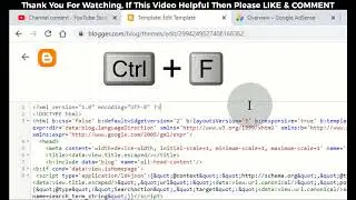 How To Add Google AdSense code in head tags on Blogger Website 1080pFHR