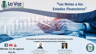 Entrevista sobre las notas a los estados financieros enLa Voz del Contador Privado