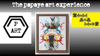 the papaye art experience paper ghost Rohrschach Art Artwork Modern Art Abstract